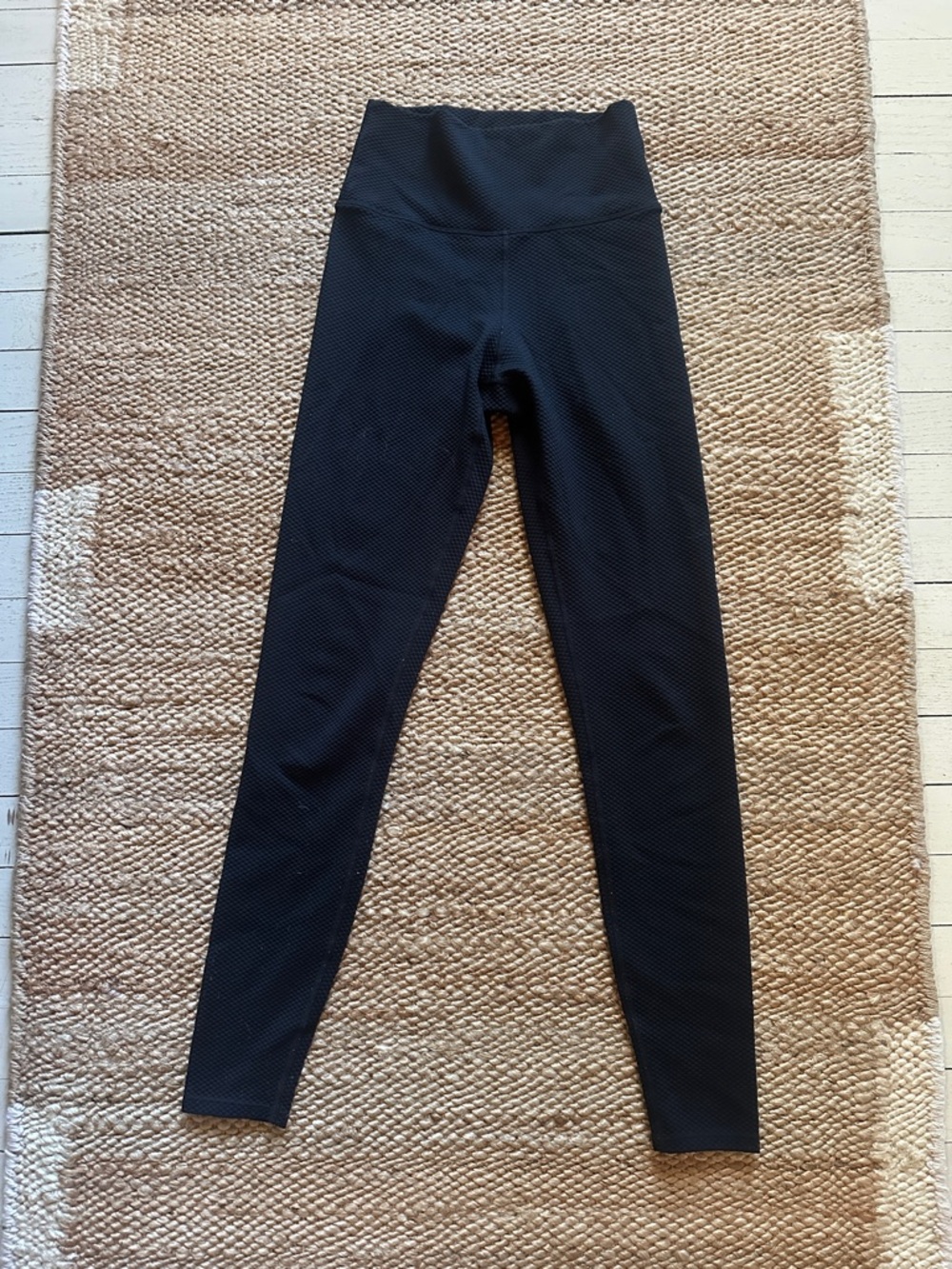 High-Waist Black Textured Leggings by Beach Riot